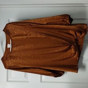 Dressbarn women's top sweater size 1X orange